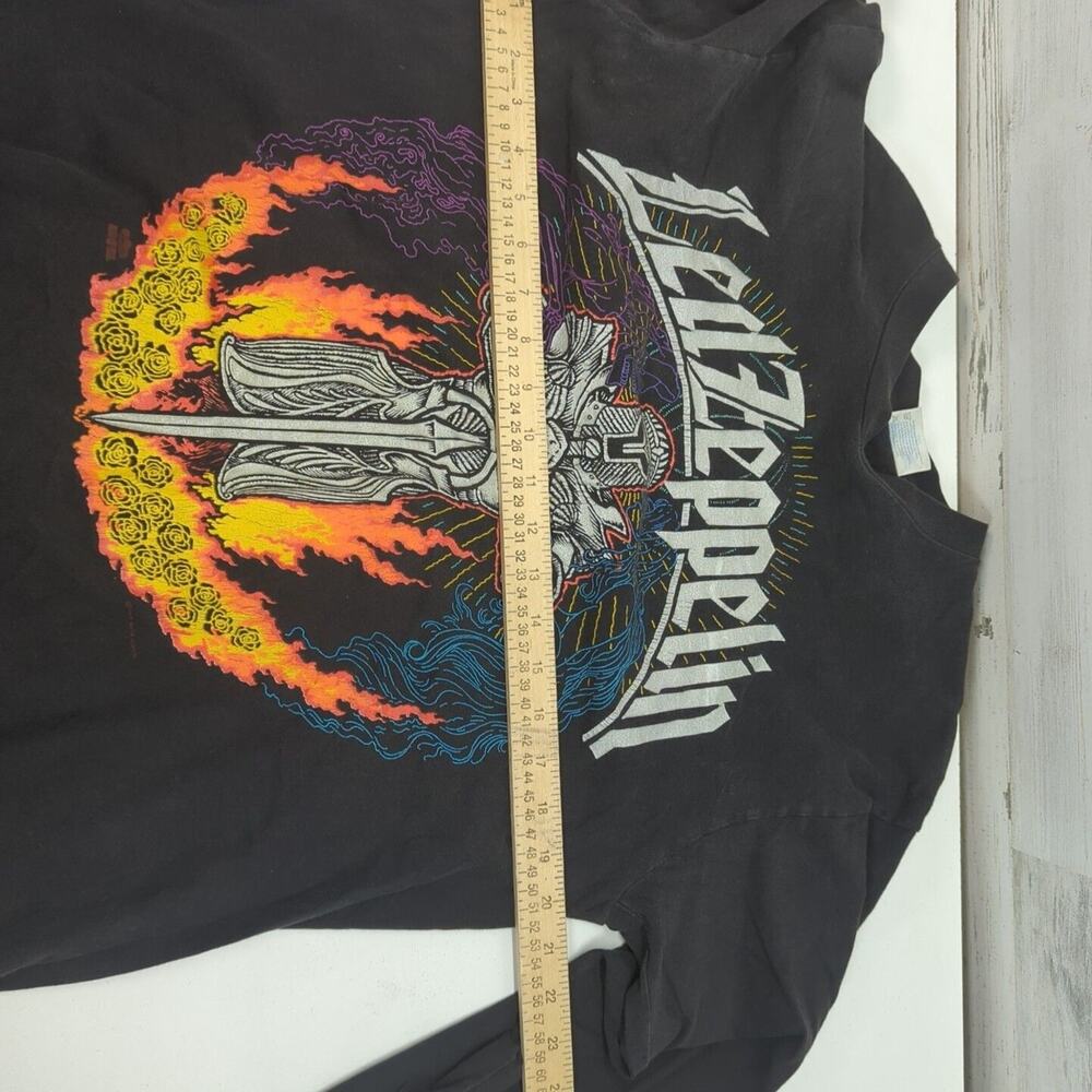 Vintage Led Zeppelin 1990s Hanes Heavyweight Band Long Sleeve Size Large - Picture 6 of 14